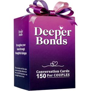Couples Games for Adults – Romantic Date Night Conversation Starters, 150 Relationship Questions, Thoughtful Anniversary & Valentine’s Gift for Him Her, Wedding Gifts for Couple