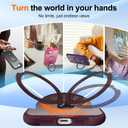 HuwaiH 360 Rotatable Magnetic Ring Stand for iPhone 16e Case, Compatible with MagSafe, Military-Grade Shockproof, Anti-Scratch Matte Translucent Phone Case for iPhone 16e(Burgundy)