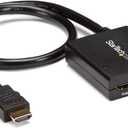 StarTech.com 4K HDMI Splitter 1 In 2 Out - 4K 30Hz HDMI 1.4 2 Port Video Splitter Box -with high speed HDMI cable, USB power cable - Black (ST122HD4KU)