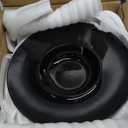 Ceramics Rimmed Soup Bowls 8.6 oz, Black 11 inch Exquisite small soup plate Set of 4, Pasta plates With Rim is the best choice for hotels, kitchens, fine restaurants and gourmets