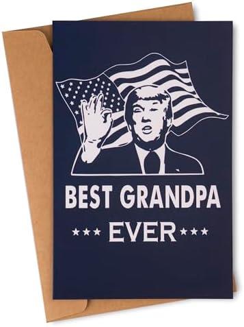 4 Pcs decorluxes Father’s Day Card for Best Grandpa Ever, Hilarious Grandpa Joke Card for Birthday, Christmas, or Special Occasions, Gift for Funny Grandpa