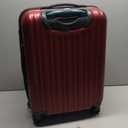 Ricardo Beverly Hills Maroon Hard Shell Carry On Suitcase 4 wheels