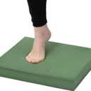 StrongTek Professional Foam Exercise Balance Pad - 15.8" x 13" x 2", High-Density TPE Foam Knee Pad, Non-Slip & Water-Resistant, for Balance Training, Physical Therapy, Yoga, and More (Green)