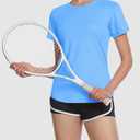 MAGCOMSEN Gym Tops for Women UPF 80+ Quick Dry Summer Breathable Athletic Workout Outdoor UV Protection Shirts Blue XXL (Blue, XXL)