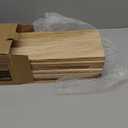 WOPITUES Wood Floating Shelves Set of 6, Shelves for Wall Decor, Farmhouse Shelf for Bedroom, Bathroom Storage Shelves, Book Shelves for Living Room - Rustic Brown (16.5 Inch)