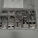 110PCS Metric Woodruff Key Assortment Kit, 15 Sizes Carbon Steel Woodruff-key Kit Woodruff Key-Crankshaft-Keyway Shaft Feather Key for Fastening Connection