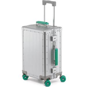 20 inch All Aluminum Carry On Luggage Hard Shell Suitcase,Black