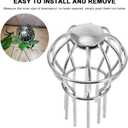 3 x Roof Filter Strainers 4.13X2.95In Stainless Steel Rooftop Drain Covers 2-Pack Gutter Guards for Outdoor Debris Leaf Protection