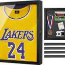 Large Jersey Frame Display Case, Black Shadow Box Frame 13X17 with Slot, for Graduation/Pet/Medal/Coin/Wedding Keepsakes, Anniversary/Birthday/Bridal/Engagement/Wedding Registry/House Warming Gifts