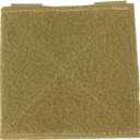 2 x ROCOTACTICAL Molle Tactical Bag Patch Panel Accessory, Patches Display Board Tactical Molle Hook and Loop Molle Panel for Badges and Insignia Patches- 4x4 inches, 2pack (TAN)