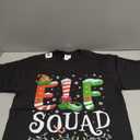 Elf Family Christmas Matching Pajamas Xmas Elf Squad T-Shirt, S, Black