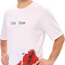 MISS FANTASY Pirate Shirt Women Men - Pirate Costume Outfits Halloween Unisex Adults (White, XL)