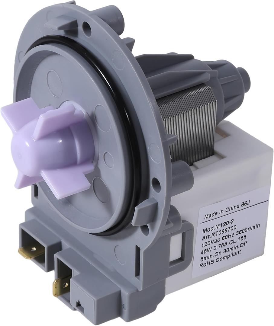 WM3488HW EAU61383506 Washer Drain Pump Motor Compatible with L.G Washers WM3477HW WM1377HW WM3477HS WM3488HS Replaces 4681EA2001K, 2666395, AP5672153, PS7791903, EAP7791903 WM3488HW EAU61383506 Washer Drain Pump Motor Compatible with L.G Washers WM3477HW WM1377HW WM3477HS WM3488HS Replaces 4681EA2001K, 2666395, AP5672153, PS7791903, EAP7791903