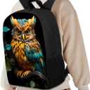Owl School Backpack For Girls Boys Kids,Lightweight Elementary Student Bookbag Perfect for Back to School (Color 8)