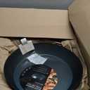 Restaurantware-Met Lux 16 Inch Fry Pan, 1 Lightweight Frying Pan - Induction-Ready, Triple-Riveted, Black Carbon Steel Cooking Skillet, Durable, For Searing, Sauteing, And Browning Food