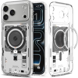 Spigen Ultra Hybrid MagFit Direct Digital Printing Case for iPhone 17 Pro Max [Custom Design][Compatible with Magsafe] - Neo One (DDP NO Black)