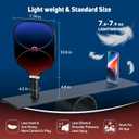 niupipo Pickleball Paddles Set of 2/4/1, USAPA Approved Graphite Carbon Fiber Pickleball Rackets, Polypropylene Honeycomb Core, Cushion 4.72In Grip, Bag/Cover, Pickle Ball Paddle Set for Men Women (Black & Blue)