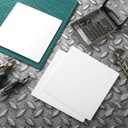 Sosation 6 Pcs Square Plastic Flat Blank Plate Wall Hole Cover Ceiling Cover Plate with 48 Pcs Double Faced Adhesive Tape for Ceilings or Wall(7 Inch)