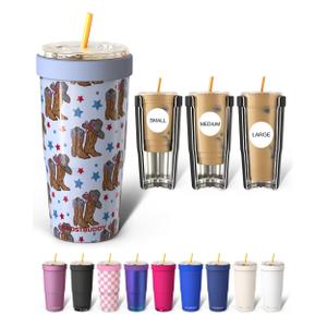 Frost Buddy Togo Buddy 30oz Stainless Steel Vacuum Insulated Tumbler To Go Coffee Cup Iced Coffee Cups, Iced Coffee Sleeve, Travel Mug, Thermal Cup for Hot & Cold Drinks, Dunkin Cup (Buttercream)