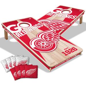 YouTheFan NHL 2 x 4 Professional Wood Cornhole Game with Logo Bags (Team Colors)