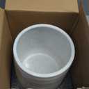 6.8" Large Ceramic Kitchen Utensil Holder - Utensil Holder for Kitchen Counter, Modern Farmhouse Style Holder for Spoons, Spatulas & Cooking Tools (White)