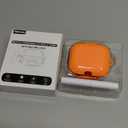 [Upgrade Secure Lock] for Beats Powerbeats Pro 2 Case Cover, LDSXAY Carbon Fiber Shockproof Protective Cover for Powerbeats Pro 2 2025 with Cleaner Kit & Carabiner (Orange)