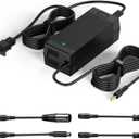 WUKUR 54.6V 2A Electric Scooter Charger 5 Connectors for 48V Lithium Batteries Compatible with Lectric XP 2.0/3.0, for Ecotric City/Beach, for Evercross H5/H7 Ebike