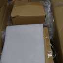 Vintage Floor Lamps for Living Room Bedroom-3 Light Glass Floor Lamp with Three Led Bulb, Modern Mid Century Standing Lamp Brass Tall Lamp Gold Tree Floor Lamp for Bedroom Corner