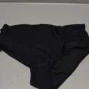 Daci Full Coverage Bikini Bottoms - Mid Rise Bathing Suit Bottoms for Women Tummy Control Swimsuit Bottom (Large, Black)