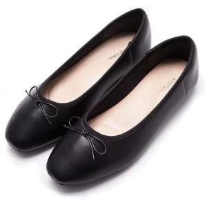 AFEETSING Women's Round Toe Ballet Flats Comfortable Bow Dressy Flats Shoes for Women 6