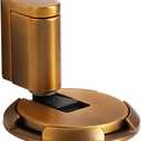 Windproof Door Stopper Indoor Heavy Duty Floor Door Stop Keep Door Open Mechanical No Drilling Door Stopper with Screws and Adhesive Pads, 1 Pack, Matte Brown Bronze
