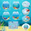 2 x Funrous 24 Sets DIY Craft Kits Make Your Own Summer Activity Art - Sea Animals Stickers Crafts for Beach Ocean Animals Birthday Gift Home Activities Camp Party Supplies