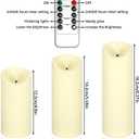 72 Pack Ivory Flameless LED Simulation Candle with Remote Control