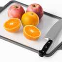 Tempered Glass Cutting Boards for Kitchen Counter, Dishwasher-Safe & Shatterproof with Non-Slip Edge, Housewarming Gifts, 15 * 10 Inch Small Size Clear Cutting Board