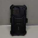 i-Blason Armorbox for iPhone 14 Pro Max Case with Stand [Built-in Screen Protector] [Military-Grade Protection] Full-Body Rugged Protective Bumper Case with Kickstand & Belt Clip Holster (Black)