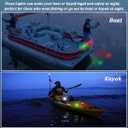 Kayak Navigation Lights Battery Operated, Battery Boat Navigation Lights, Waterproof Kayak Lights for Night Kayaking, Marine Safety Lights for Paddle Board, Pontoon Boat, Dinghy
