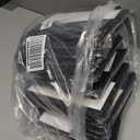 11 Pack Chair Pockets for Classrooms, 35x34 Seat Sacks for Classroom Chairs k-2 with Name Slot, Small Chair Pockets for Kindergarten, School, Home Seating Storage (Black),