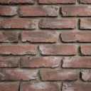 EverStone Aged Brick Faux Brick Panel, 46 7/8"W x 27"H x 1 1/4"D, Burnished Red Color