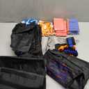 Sosation 8 Sets Kids Tactical Vest Compatible with Nerf Party Favor Accessories, Face Mask Wrist Ammo Holder Toy Gift Supplies Boys (Orange and Blue)