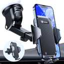 andobil 2026 Military-Grade Car Phone Holder [Upgraded Strongest Suction & Clip] Phone Holders for Your Car, Dashboard Windshield Vent Car Phone Mount for iPhone 17 Pro Max 16 15 14 13 12 Android (Black)