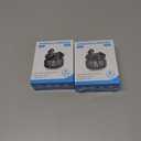 2 x Studio-Quality Wireless Ear Buds with Deep Bass & Enhanced Audio Clarity, Bluetooth 5.4, 10-Year Lifespan Earbuds, ENC Noise Cancelling Calls, Secure Fit Memory Foam Tips, IPX6 Waterproof (Black)