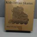 Kids Inline Skates for Girls Boys Beginners Adjustable, All 8 Wheels Illuminating Size M (2-5)