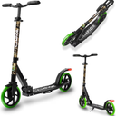 Kick Scooter for Ages 6+, for Kids, Teens, and Adults, Max Load 240 LBS, Foldable, 8-inch Big Wheels for Kids and Adults, with Kickstand, 3 Adjustable Levels, Child Safety Approved, Tree