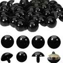 Zhbrchz 80pcs 20mm Black Plastic Safety Eyes Crafts Safety Eyes with Washers for Amigurumi Crochet Bears Stuffed Animals Doll Making