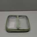 4 pcs Clear Zipper Pouches,Hard Shell Zipper Case, Toiletry Bag for Travel, CLear Diaper Bag, Toiletry Pouch, Travel Organizer, Clear Cosmetic Bag,Toy Storage Bins (M+3S) (Mint Green)