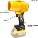 Brushless Leaf Blower for DEWALT 20V Battery, 990000 RPM Cordless High-Speed Handheld Air Blower, Jet Fan Design for Patio Cleaning, Lawn Care, Blowing Leaves/Dust (No Battery & Charger Included)