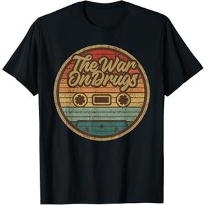 Vintage Drugs With War Retro Cassette Music Rock Lover T-Shirt L
