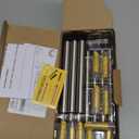 DenicMic Solar Lights Outdoor 10 Pack Waterproof 6000K Cold White LED Stainless Steel Stake Outside Lights for Yard Pathway Garden Driveway Walkway Landscape Path Lighting