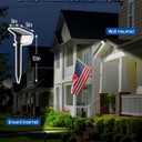 AUDERWIN Solar Spot Lights Outdoor 63 LED 3 Lighting,Waterproof IP65 Modes Spotlights for Outside House Yard Garden Landscape Lights 4 Pack (Natural Light)