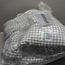 LifeTB Blue Gingham Comforter Set King 3 Pieces Ruffle Plaid Checkered Pattern Comforter Chic Gingham Bedding Set Fluffy Soft Grid Plaid Bedding Comforter Farmhouse Checkered Comforter Set King